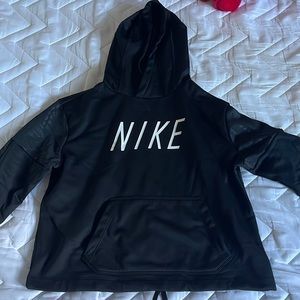 Black Cropped Nike Hoodie